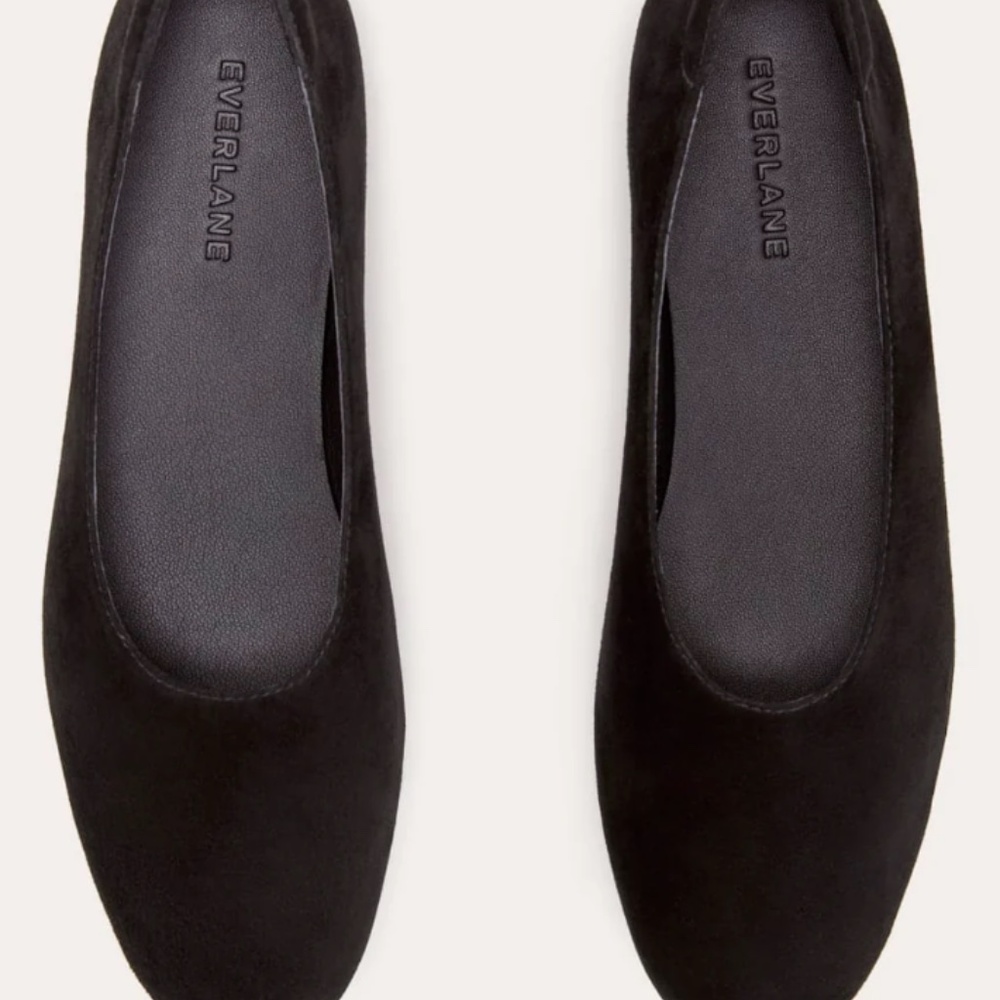 Everlane Women's Day Glove Black Suede Flats 7.5 - like new - Picture 5 of 5